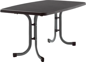 Sieger Boulevard mecalit-Pro Klapptisch 150x90cm eisengrau/schieferdekor anthrazit