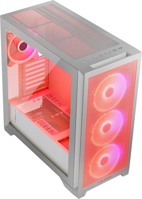 Modecom Volcano Expanse S Apex ARGB Midi, weiß, Glasfenster
