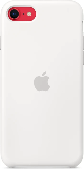 Apple Silikon Case für iPhone SE (2020) weiß