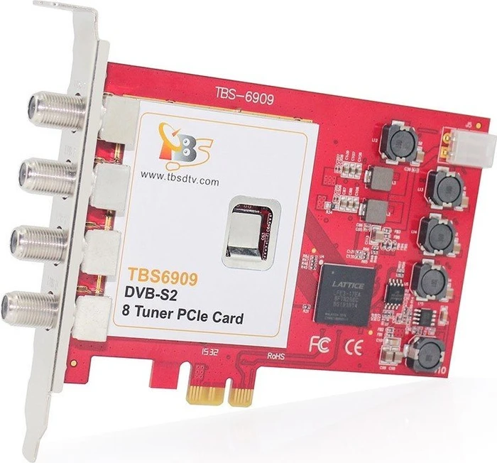 TBS DVB-S2/-S Octa-Tuner, PCIe x1