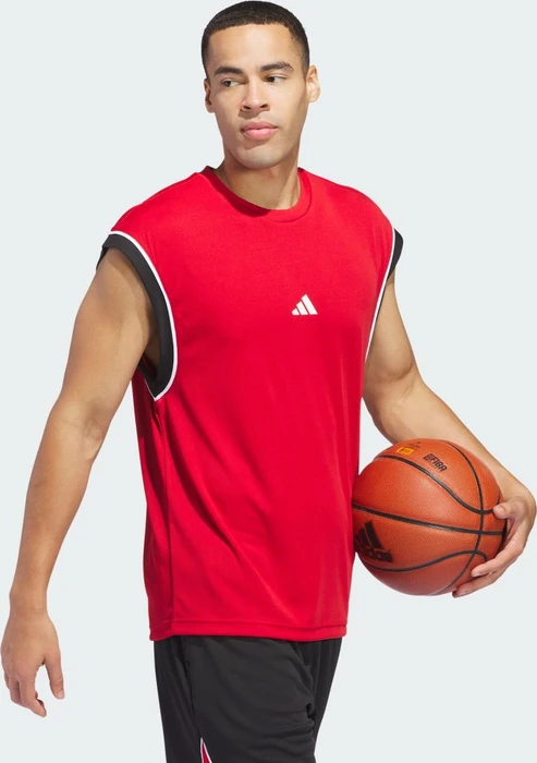 adidas Basketball All-World Sleeveless Funktionsshirt ärmellos team power red 2/black (Herren)