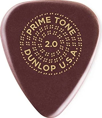 Dunlop Primetone Standard Smooth Pick, 2.0mm, 3-Pack