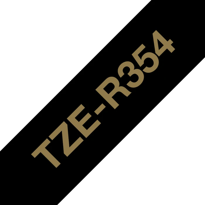 Brother TZe-R354 Beschriftungsband, 24mm, gold/schwarz