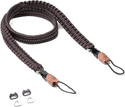 C-Rope Kameragurt Traveler aus Paracord 100cm Dark Coffee