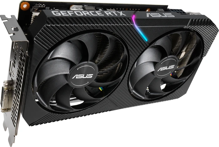 ASUS Dual GeForce RTX 2070 Mini, DUAL-RTX2070-8G-MINI, 8GB GDDR6, DVI, HDMI, DP