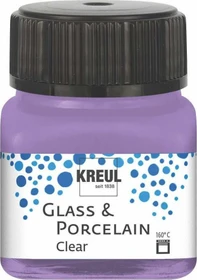 Kreul Glass & Porcelain Clear Malfarbe, flieder, 20ml