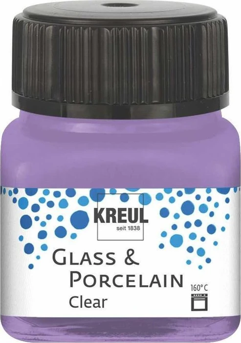 Kreul Glass & Porcelain Clear Malfarbe, flieder, 20ml