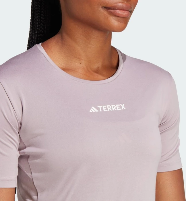 adidas Terrex Multi Funktionsshirt kurzarm preloved fig (Damen)