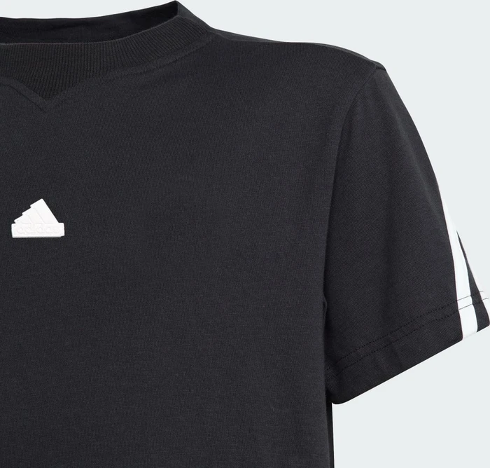 adidas Future Icons 3-Streifen T-Shirt kurzarm schwarz/weiß (Junior)