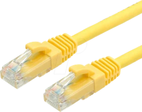 Value LSOH Patchkabel, Cat6, U/UTP, RJ-45/RJ-45, 10m, gelb