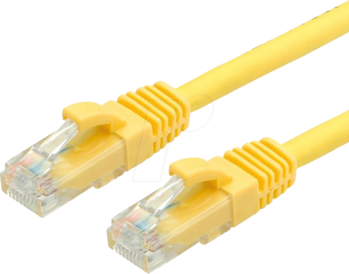 Value LSOH Patchkabel, Cat6, U/UTP, RJ-45/RJ-45, 10m, gelb