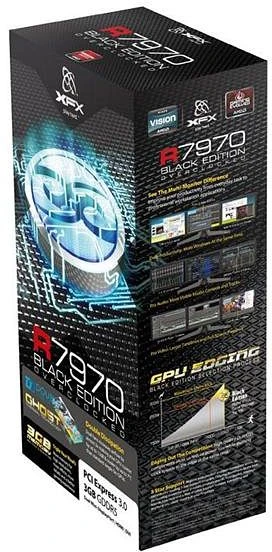 XFX Radeon HD 7970 Black Edition Dual Fan, 3GB GDDR5, 2x DVI, HDMI, 2x mDP