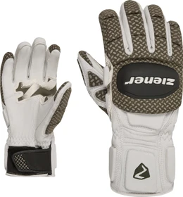 Ziener Gatos-Z PR Skihandschuhe white/deep olive