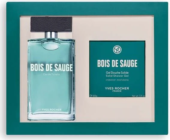Yves Rocher Bois de Sauge EdT 100ml + festes Duschgel 100g Duftset