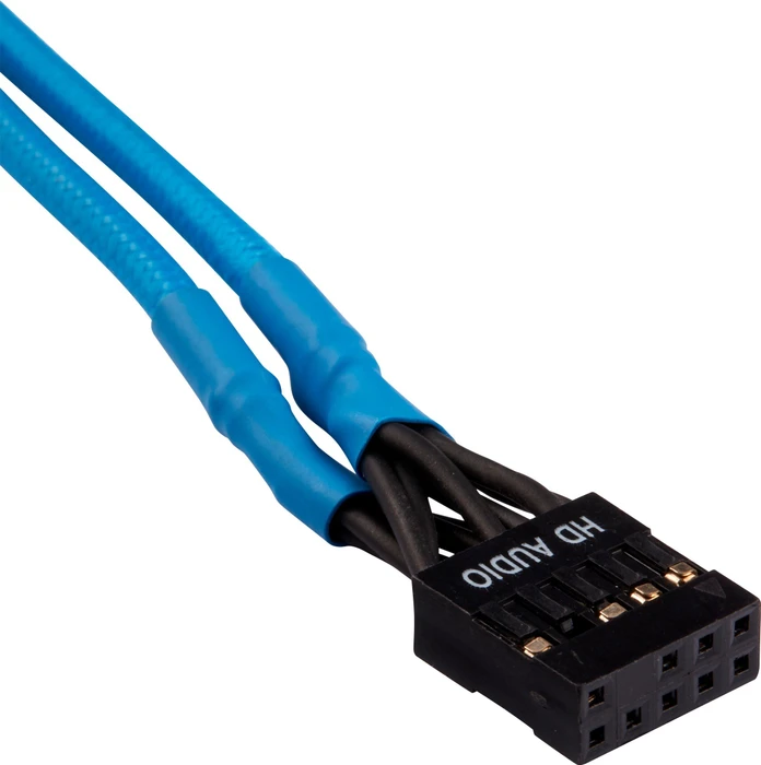 Corsair Frontpanel Verlängerung 30cm, sleeved, blau