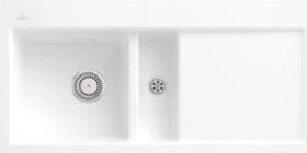 Villeroy & Boch Subway 60 flat flächenbündig Becken links weiß alpin