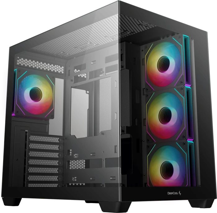 DeepCool CG530 4F, schwarz, Glasfenster