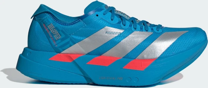 adidas Adizero Adios Pro 4 solar blue/silver metallic/lucid red (Damen)