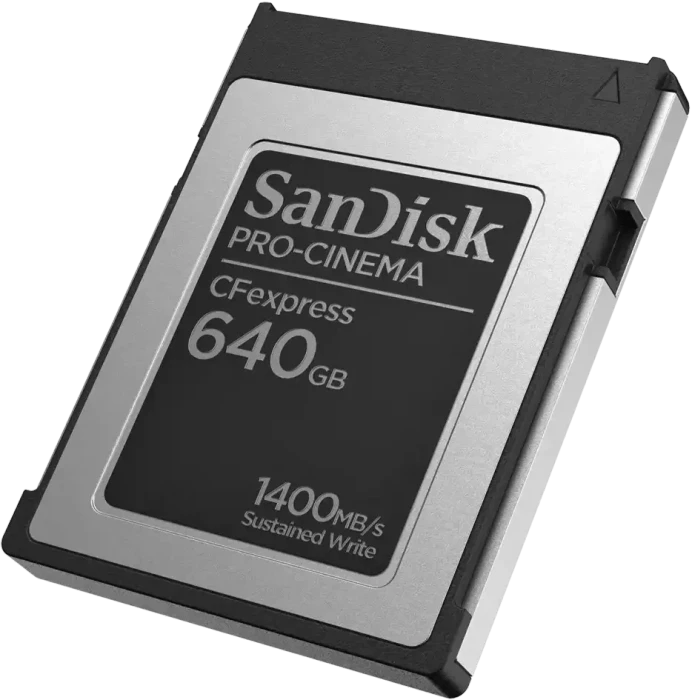 SanDisk PRO-CINEMA R1700/W1500 CFexpress 2.0 Type B 640GB