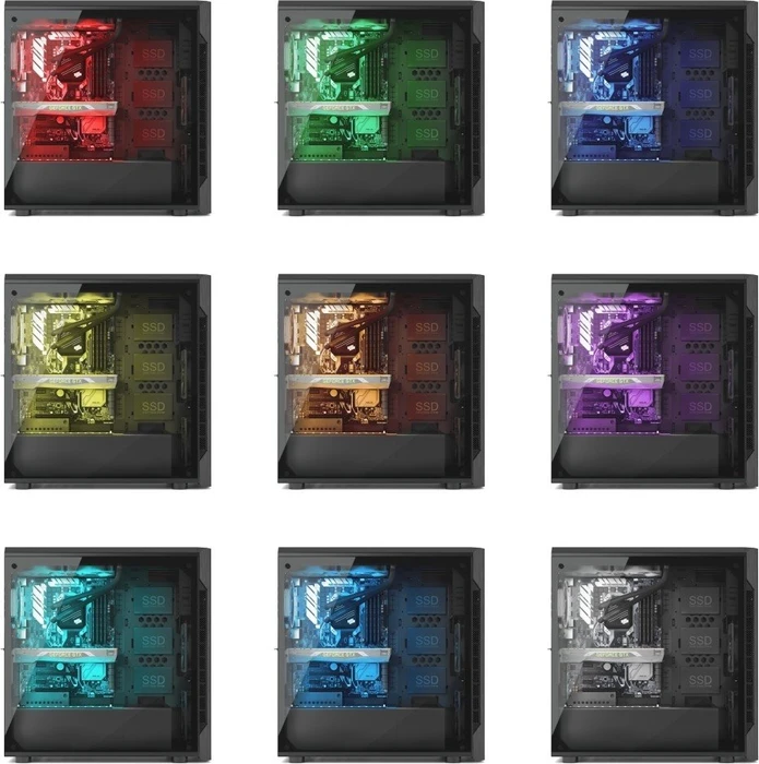 Endorfy SilentiumPC Armis AR7 TG RGB, Glasfenster