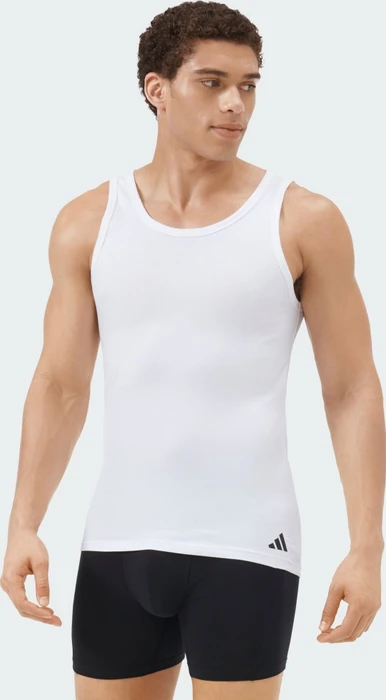 adidas Active Flex Tanktop Unterhemd, 2 Stück Shirt ärmellos weiß (Herren)