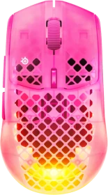 SteelSeries Aerox 3 Wireless Gen 2 Magenta Haze, magenta/transparent, USB/Bluetooth (62716)