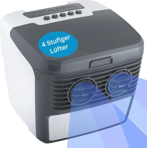 Totalcool 3000 12V/24V Turmventilator/Luftkühler weiß/grau