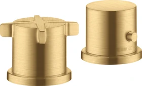 Hansgrohe Axor Citterio E 2-Loch Wannenarmatur mit Thermostat brushed goldoptik