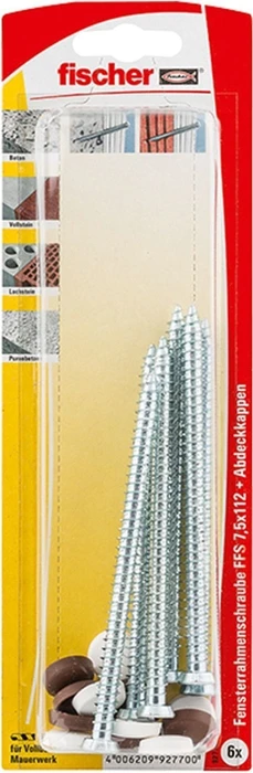 fischer FFS 7.5x112 K (6) Fensterrahmenschraube, 7.5x112mm, 6 Stück
