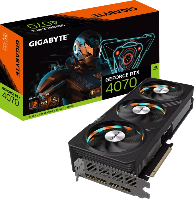 GIGABYTE GeForce RTX 4070 Gaming OC 12G, 12GB GDDR6X, HDMI, 3x DP