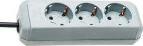 Brennenstuhl Eco-Line, 3-fach, 1.5m, grau