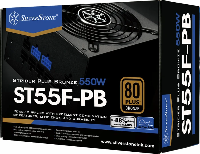 SilverStone Strider Plus Bronze Series 550W, ATX 2.4
