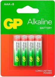 GP Batteries Alkaline Micro AAA, 8er-Pack (GPALK24A787C8)