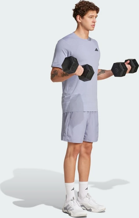adidas Train Essentials Feelready Laufshirt kurzarm silver violet/black (Herren)