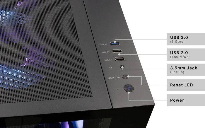 Captiva Highend Gaming R90-031, Ryzen 7 5700X, 32GB RAM, 1TB SSD, GeForce RTX 5070, Windows 11 Home