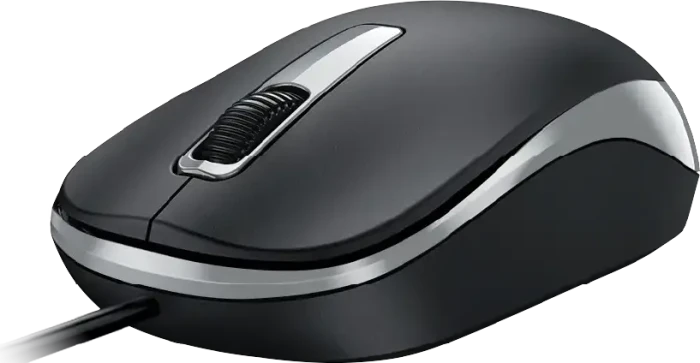 Genius DX-125S Wired Silent Optical Mouse schwarz/grau, USB