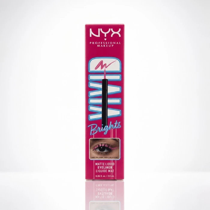 NYX Vivid Brights Liquid Eyeliner don't pink twice, 2ml