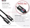 Club 3D USB4 Kabel, 40Gb/s, 240W PD EPR, USB-C Stecker auf USB-C Stecker, 3m, schwarz Vorschaubild