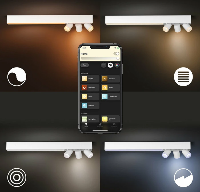 Philips Hue White and Color Ambiance Centris 3 Spot 4-flammig weiß