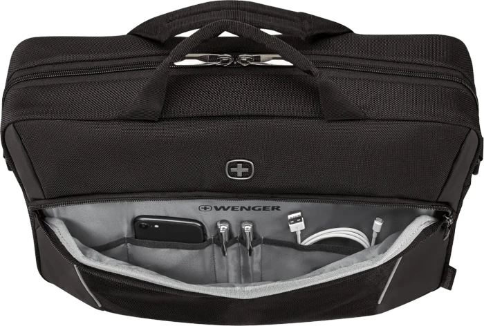 Wenger XE Compact Brief 16" Laptop-Aktentasche, schwarz