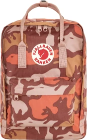Fjällräven Kanken Graphics Laptop chalk rose/hidden animals
