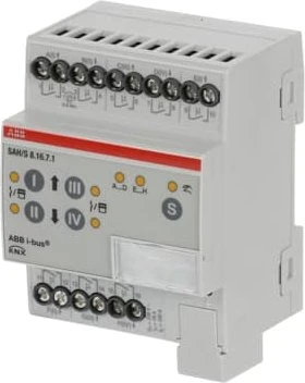 ABB SAH/S8.16.7.1 Schalt-/Jalousieaktor 8-fach, 230V, 16A, 4TE REG, Schaltaktor