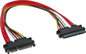 InLine SATA+Strom Verlängerung intern Stecker auf Buchse, 0.3m (29652A)