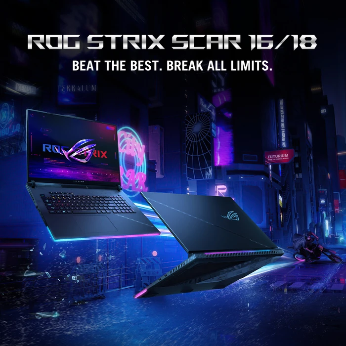ASUS ROG Strix Scar 16 (2023) G634JZ-NM045W, Off Black, Core i9-13980HX, 64GB RAM, 4TB SSD, GeForce RTX 4080, DE