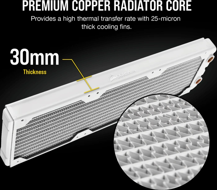 Corsair Hydro X Series XR5 360mm, weiß