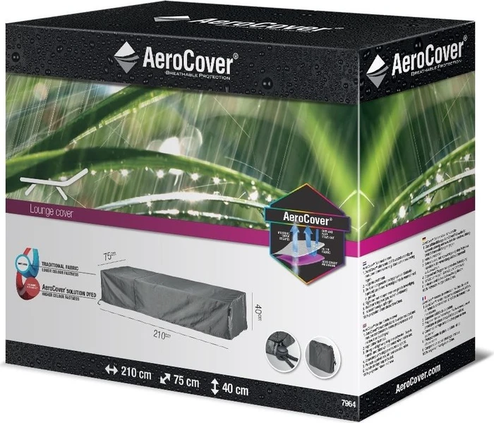 AeroCover Schutzhülle für Loungeliegen 2100x750x400mm
