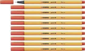 STABILO point 88 hellrot, 10er-Pack