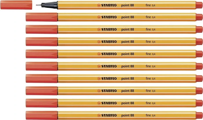 STABILO point 88 hellrot, 10er-Pack