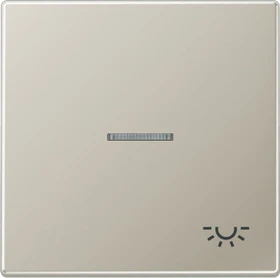 Jung Serie LS Wippe mit Lichtleiter Symbol Licht 1fach, Edelstahl