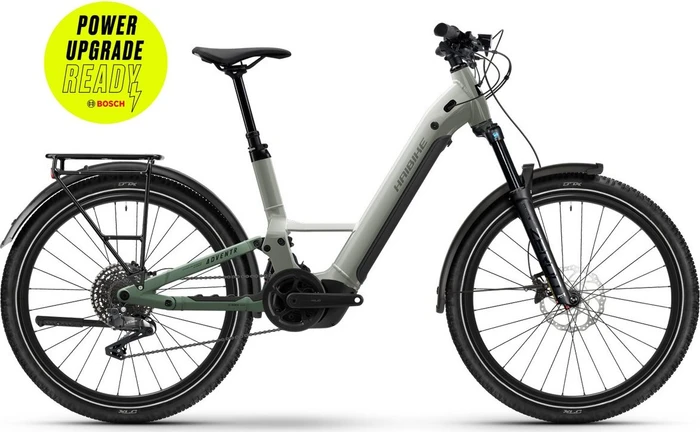 Haibike Adventr 4 Low grey/bamboo green matt/glossy